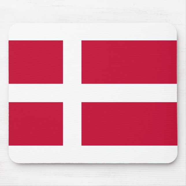 Denmark Flag Mouse Mat (Front)