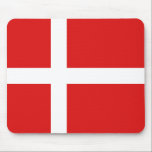 Denmark Flag Mousepad<br><div class="desc">This mousepad design simply comprises the  Danish flag. A great way to recall Denmark while at the computer.</div>
