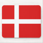 Denmark Flag Mousepad<br><div class="desc">This mousepad design simply comprises the  Danish flag. A great way to recall Denmark while at the computer.</div>