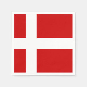 Denmark Flag Napkin