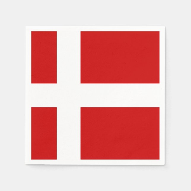 Denmark Flag Napkin (Front)