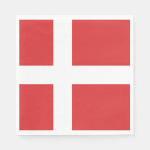 Denmark flag napkin