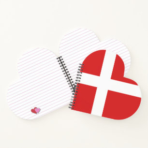 Denmark flag notebook