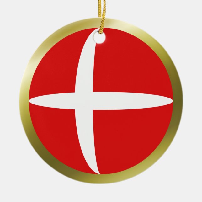Denmark Flag Ornament (Front)