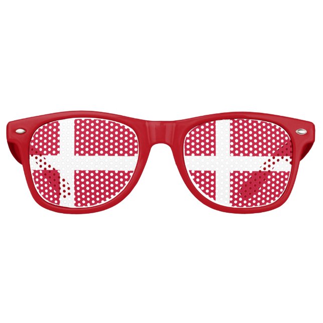 Denmark Flag Party Shades Sunglasses (Front)