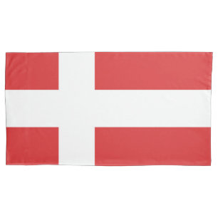 Denmark flag pillowcase