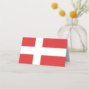 Denmark flag place card
