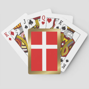 Denmark Flag Playing Cards