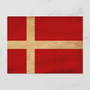 Denmark Flag Postcard