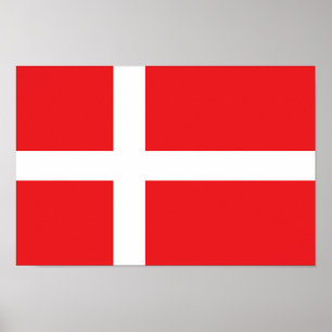 Denmark flag poster