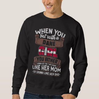 Denmark Flag Proud Danes Men & Women Sweatshirt