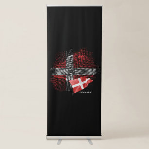 Denmark flag retractable banner