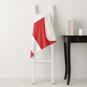 Denmark flag sherpa blanket
