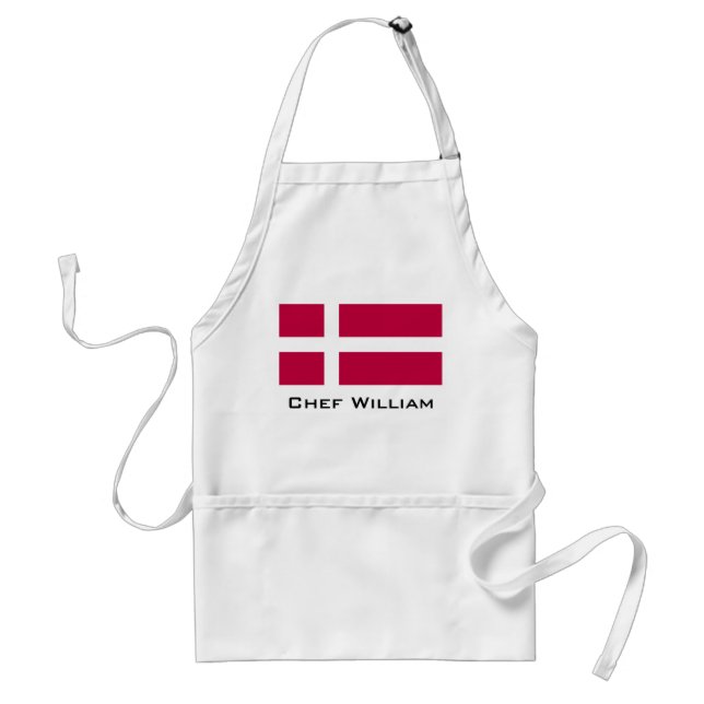 Denmark Flag Standard Apron (Front)