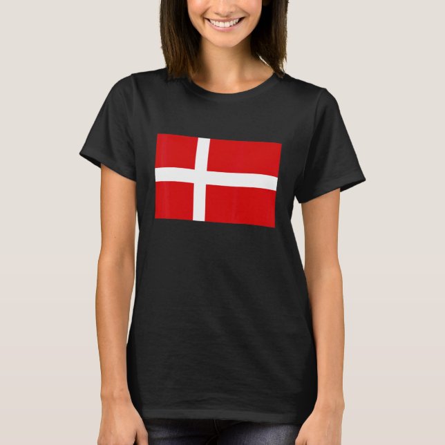 Denmark Flag T-Shirt (Front)