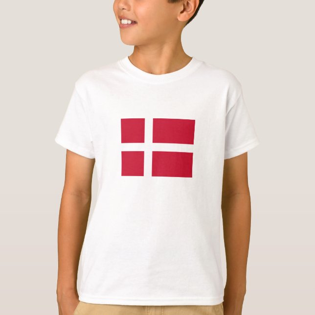 Denmark Flag T-Shirt (Front)