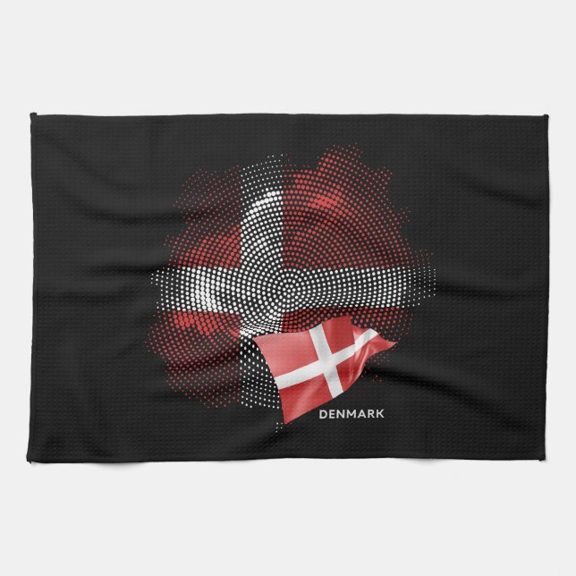 Denmark flag tea towel (Horizontal)