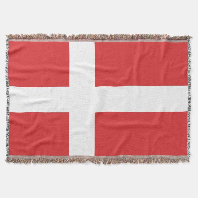 Denmark flag throw blanket (Front)