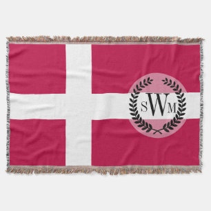 Denmark Flag Throw Blanket