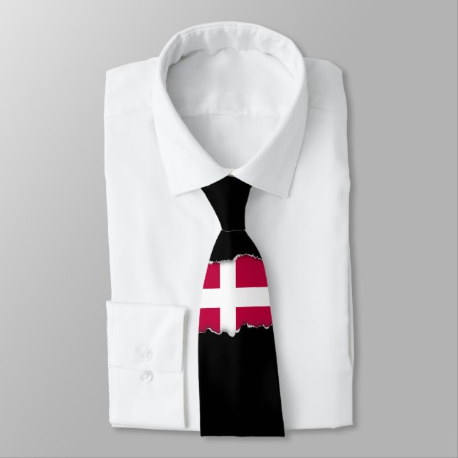 Denmark Flag Tie (Tied)