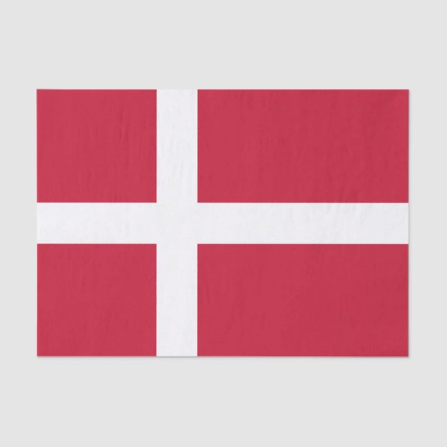 Denmark Flag Tissue Paper (Front)