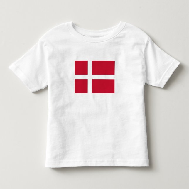 Denmark Flag Toddler T-Shirt (Front)