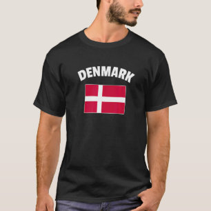 Denmark Flag Vintage Retro Country Danish Dane Pri T-Shirt