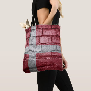 Denmark flag wall tote bag