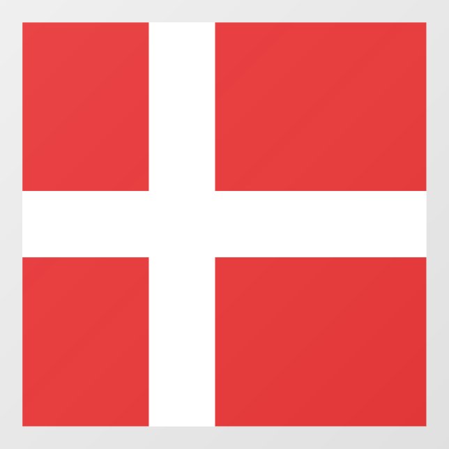 Denmark flag window cling (Sheet)