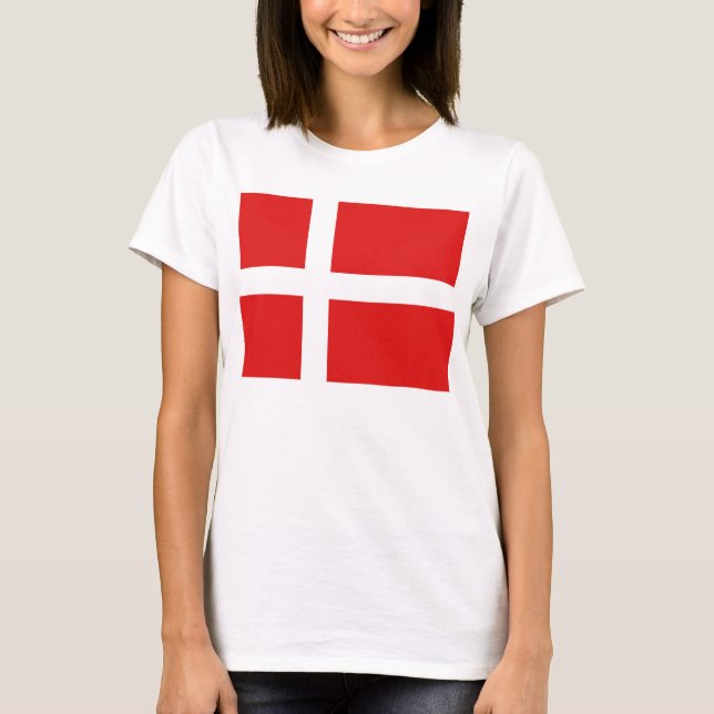 Denmark Flag x Map T-Shirt (Front)