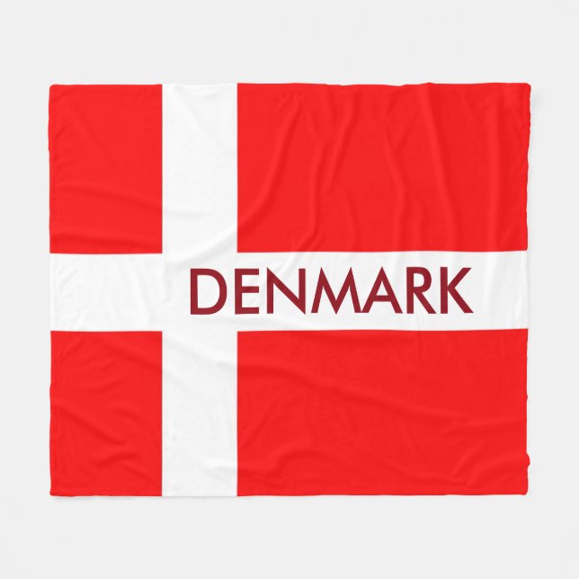Denmark Fleece Blanket! (Front (Horizontal))