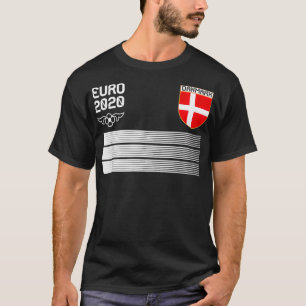 Denmark Football Jersey 2020 Danmark Soccer  T-Shirt