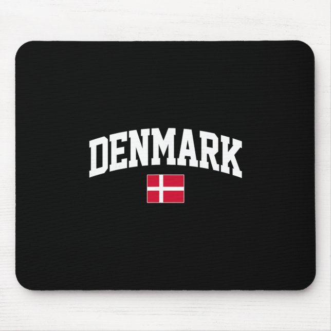 Denmark Gift Danish Friend Denmark Vacation Danish Mouse Mat (Front)