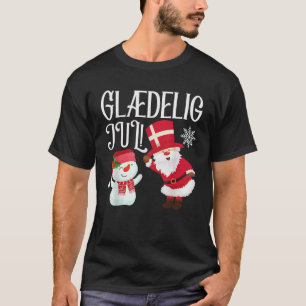 Denmark Gl delig Jul Danish Merry Christmas Gl del T-Shirt