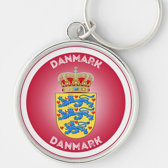 Denmark Heritage Emblem Key Ring (Front)