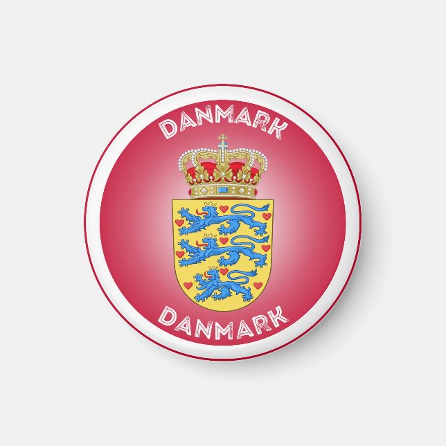 Denmark Heritage Emblem Magnet (Front)
