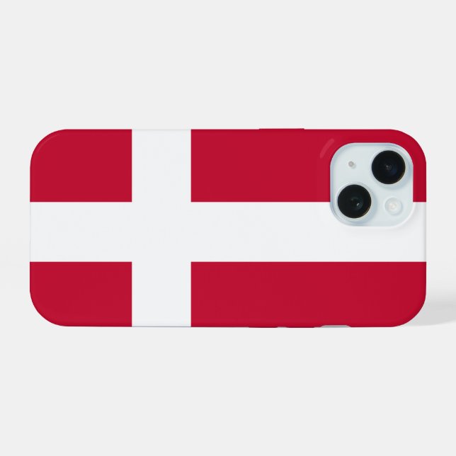 Denmark iPhone 15 Case (Back Horizontal)