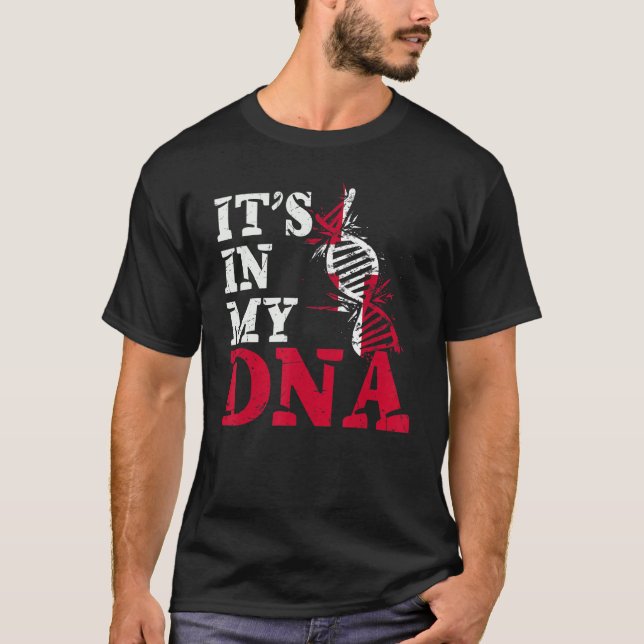 Denmark Its In My Dna Danish Flag Danes T-Shirt (Front)