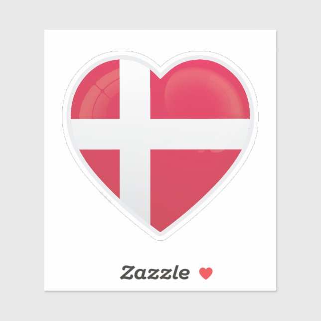 Denmark Love Flag (Sheet)