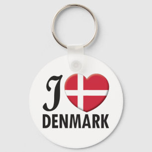 Denmark Love Key Ring