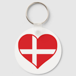 Denmark Love Key Ring