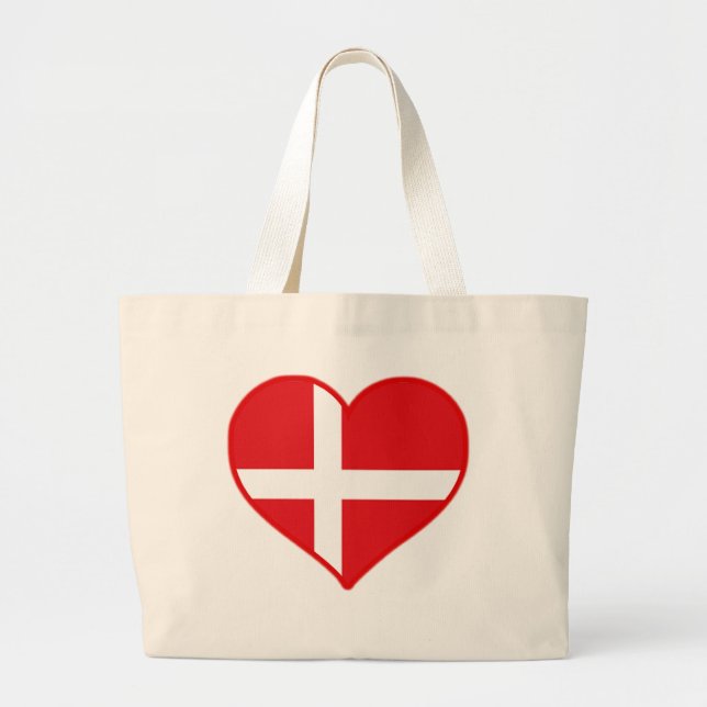 Denmark Love Large Tote Bag (Front)