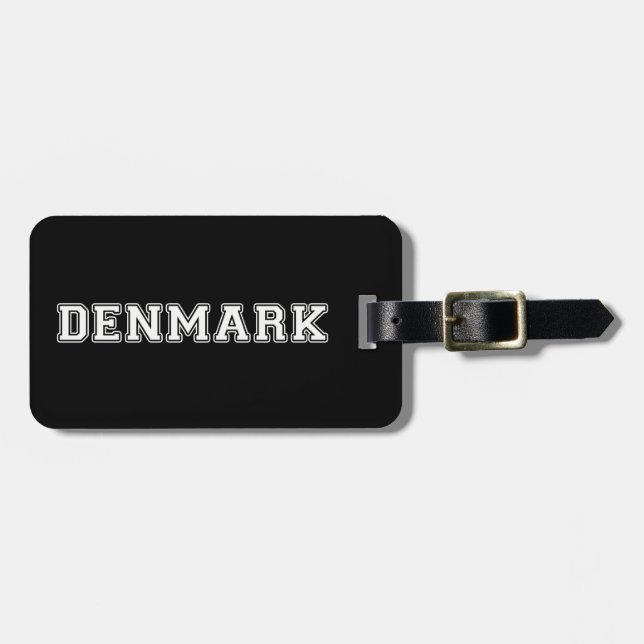 Denmark Luggage Tag (Front Horizontal)