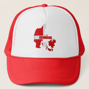 Denmark map trucker hat