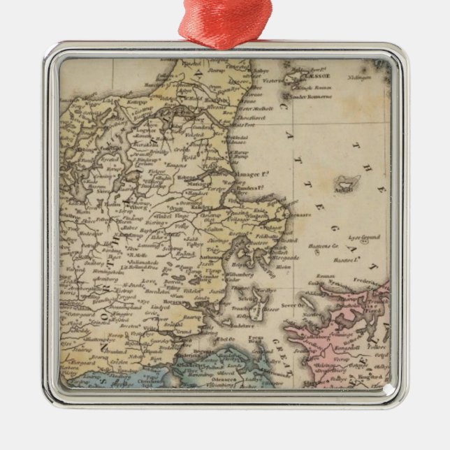 Denmark Metal Tree Decoration (Front)