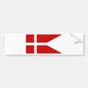 Denmark Naval Ensign Bumper Sticker