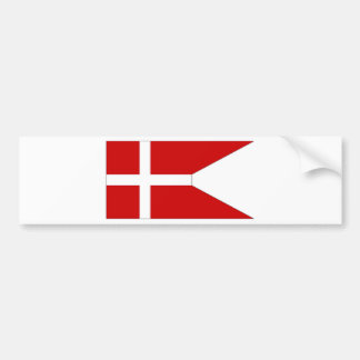 Denmark Naval Ensign Bumper Sticker