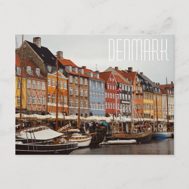 Denmark, Nyhavn street Postcard (Front)