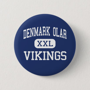 Denmark Olar - Vikings - High - Denmark 6 Cm Round Badge