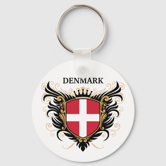 Denmark [personalise] key ring (Front)